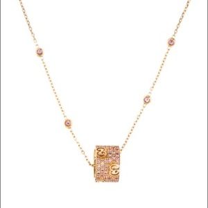 SOLD SOLD!!!!!!GUCCI Pink Sapphire Icon Stardust Necklace